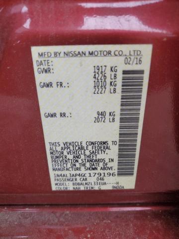 Photo 11 VIN: 1N4AL3AP4GC179196 - NISSAN ALTIMA 