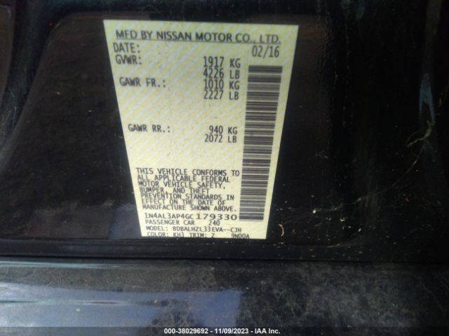 Photo 8 VIN: 1N4AL3AP4GC179330 - NISSAN ALTIMA 