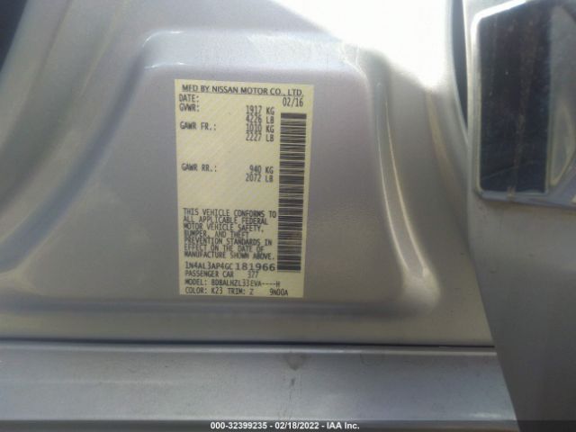 Photo 8 VIN: 1N4AL3AP4GC181966 - NISSAN ALTIMA 