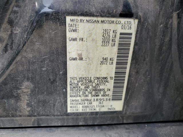 Photo 12 VIN: 1N4AL3AP4GC189534 - NISSAN ALTIMA 2.5 