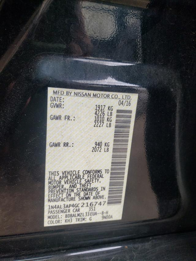 Photo 9 VIN: 1N4AL3AP4GC216747 - NISSAN ALTIMA 2.5 