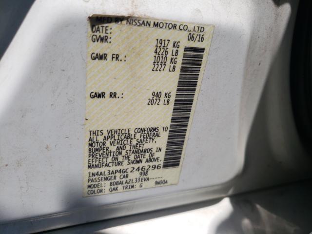 Photo 9 VIN: 1N4AL3AP4GC246296 - NISSAN ALTIMA 2.5 