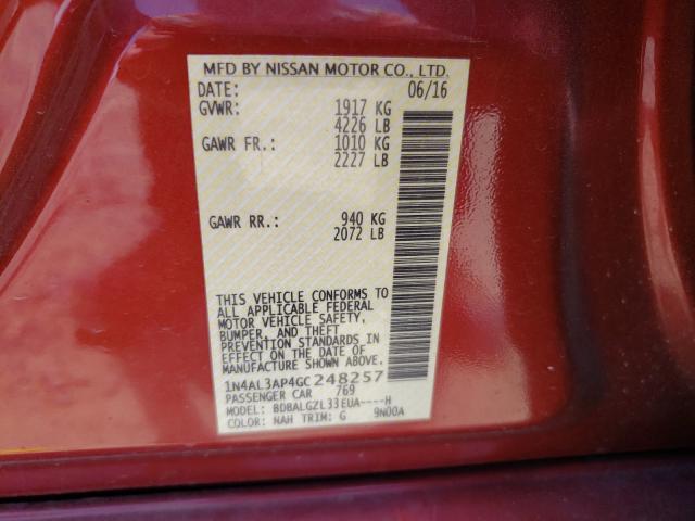 Photo 9 VIN: 1N4AL3AP4GC248257 - NISSAN ALTIMA 2.5 