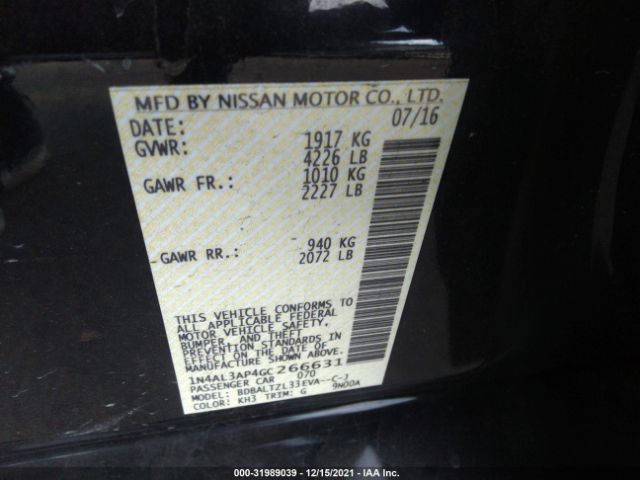 Photo 8 VIN: 1N4AL3AP4GC266631 - NISSAN ALTIMA 