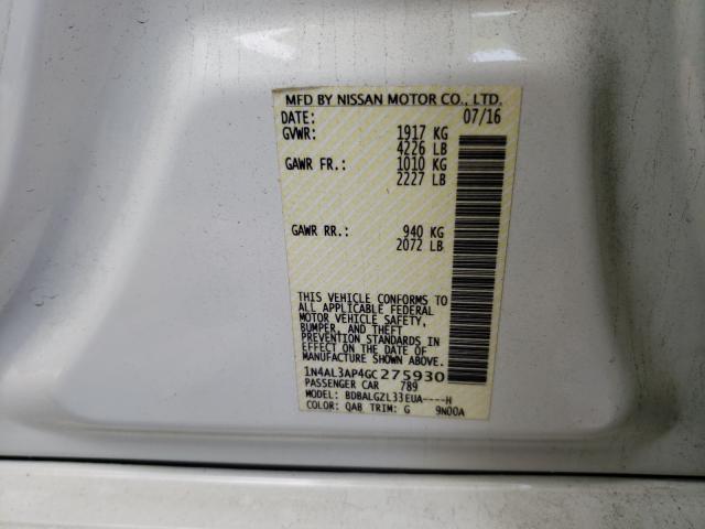 Photo 9 VIN: 1N4AL3AP4GC275930 - NISSAN ALTIMA 