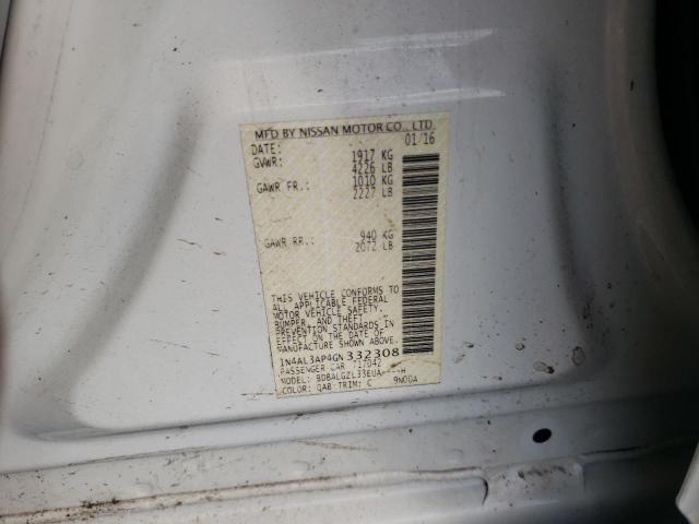 Photo 9 VIN: 1N4AL3AP4GN332308 - NISSAN ALTIMA 2.5 