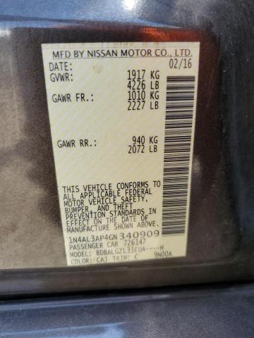 Photo 11 VIN: 1N4AL3AP4GN340909 - NISSAN ALTIMA 