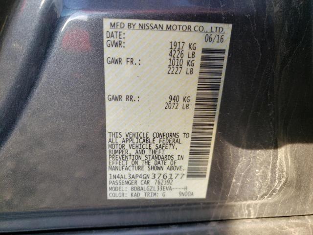 Photo 12 VIN: 1N4AL3AP4GN376177 - NISSAN ALTIMA 2.5 