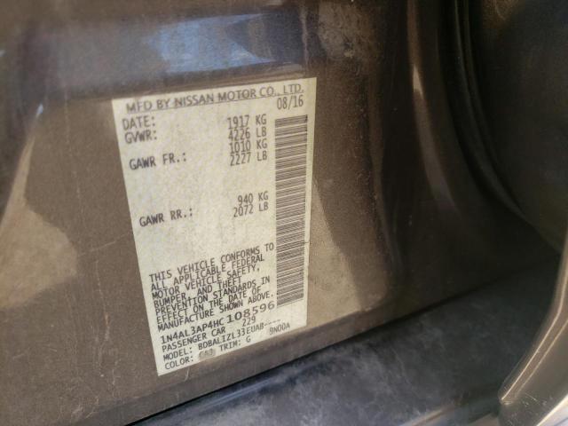 Photo 9 VIN: 1N4AL3AP4HC108596 - NISSAN ALTIMA 2.5 