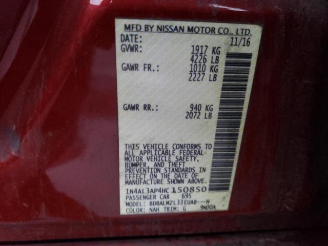 Photo 11 VIN: 1N4AL3AP4HC150850 - NISSAN ALTIMA 