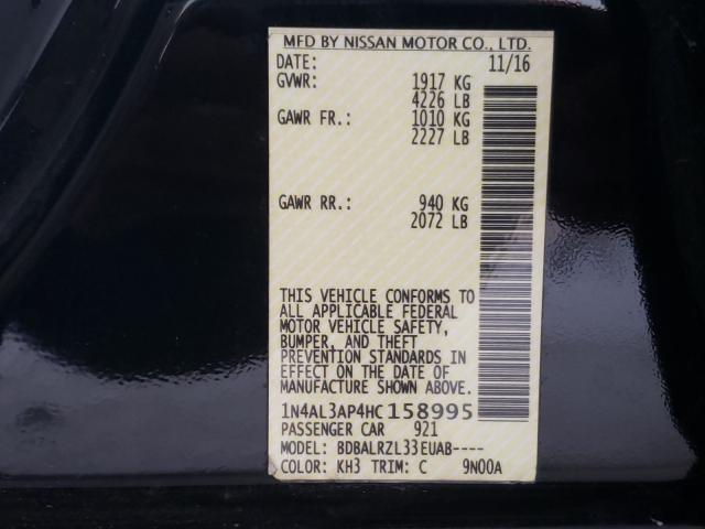 Photo 9 VIN: 1N4AL3AP4HC158995 - NISSAN ALTIMA 2.5 