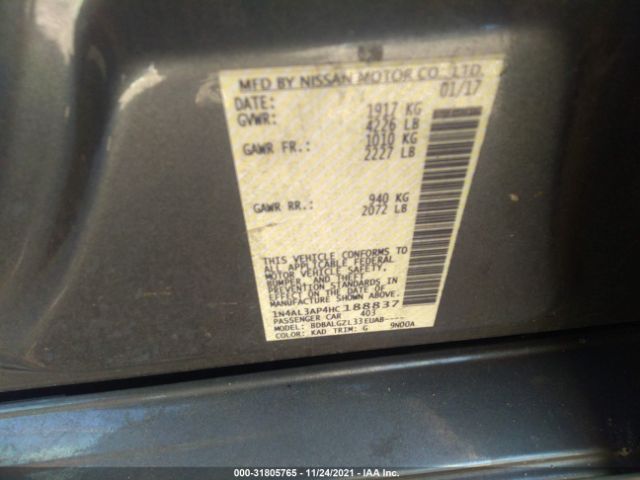 Photo 8 VIN: 1N4AL3AP4HC188837 - NISSAN ALTIMA 