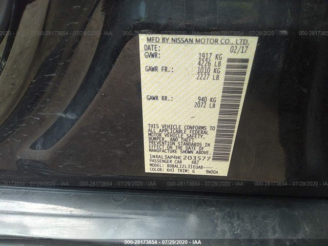 Photo 8 VIN: 1N4AL3AP4HC203577 - NISSAN ALTIMA 