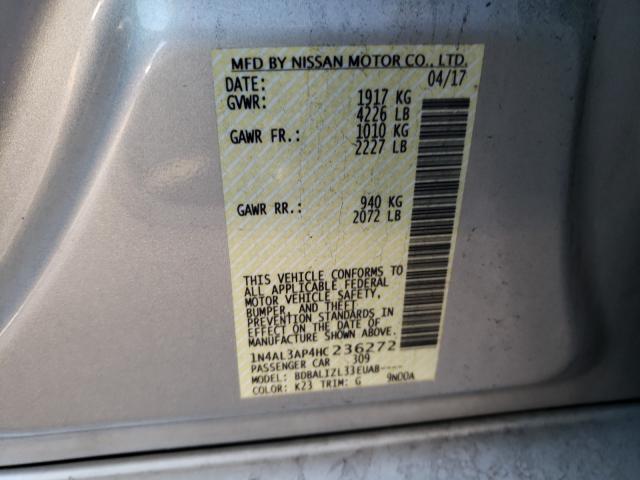 Photo 9 VIN: 1N4AL3AP4HC236272 - NISSAN ALTIMA 2.5 