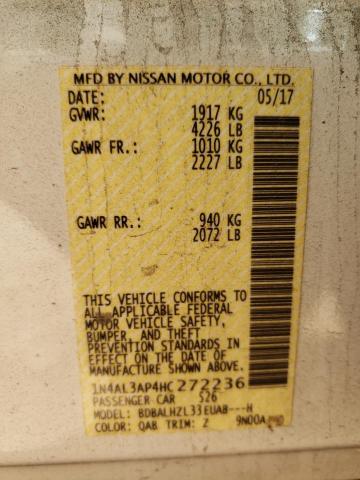 Photo 9 VIN: 1N4AL3AP4HC272236 - NISSAN ALTIMA 2.5 