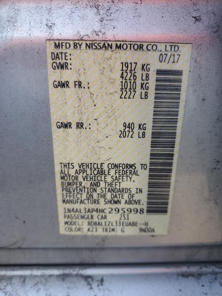 Photo 12 VIN: 1N4AL3AP4HC295998 - NISSAN ALTIMA 