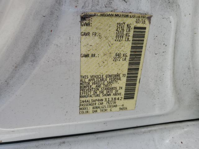 Photo 11 VIN: 1N4AL3AP4HN313842 - NISSAN ALTIMA 