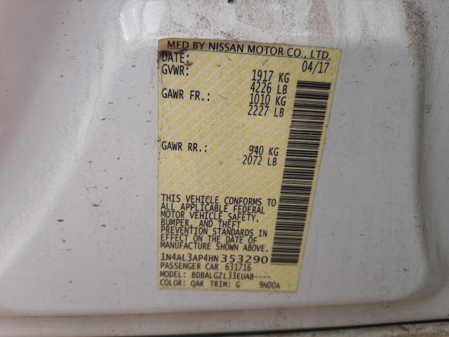 Photo 9 VIN: 1N4AL3AP4HN353290 - NISSAN ALTIMA 2.5 