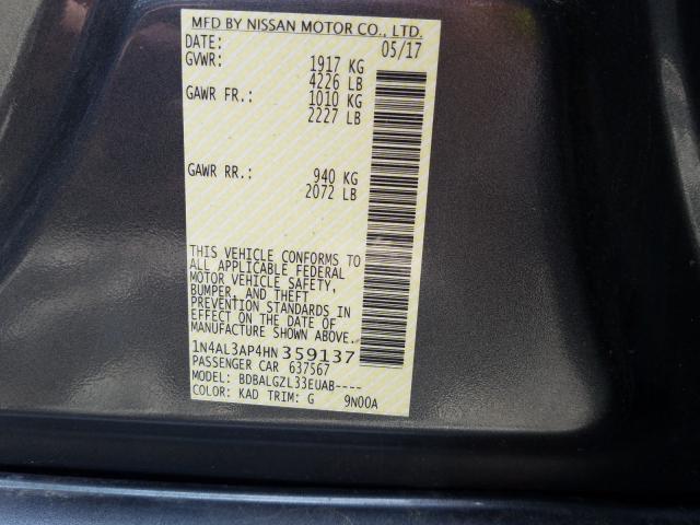 Photo 9 VIN: 1N4AL3AP4HN359137 - NISSAN ALTIMA 2.5 