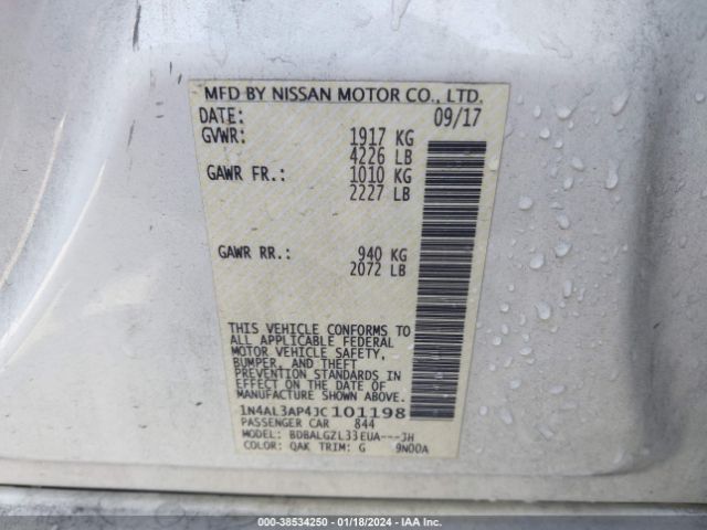 Photo 8 VIN: 1N4AL3AP4JC101198 - NISSAN ALTIMA 