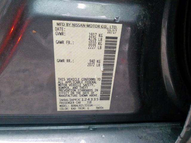 Photo 9 VIN: 1N4AL3AP4JC124335 - NISSAN ALTIMA 2.5 