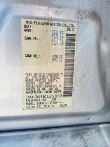 Photo 9 VIN: 1N4AL3AP4JC125033 - NISSAN ALTIMA 2.5 