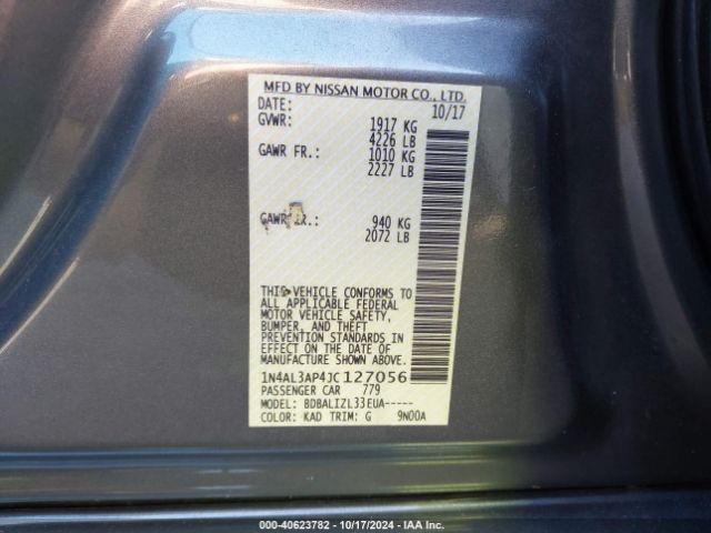 Photo 8 VIN: 1N4AL3AP4JC127056 - NISSAN ALTIMA 