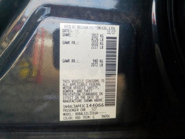 Photo 9 VIN: 1N4AL3AP4JC144066 - NISSAN ALTIMA 2.5 