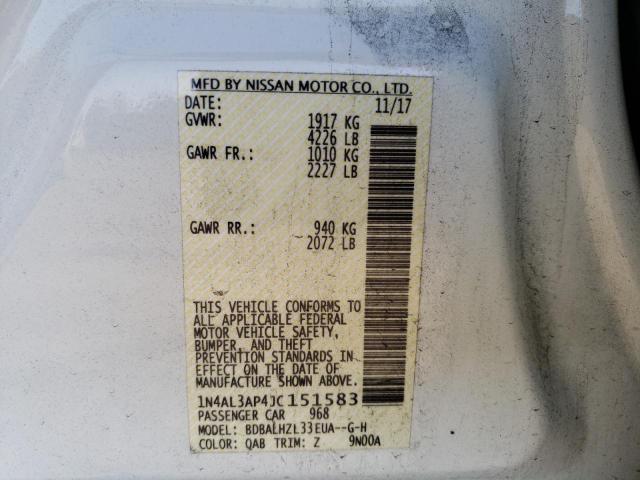 Photo 12 VIN: 1N4AL3AP4JC151583 - NISSAN ALTIMA 2.5 