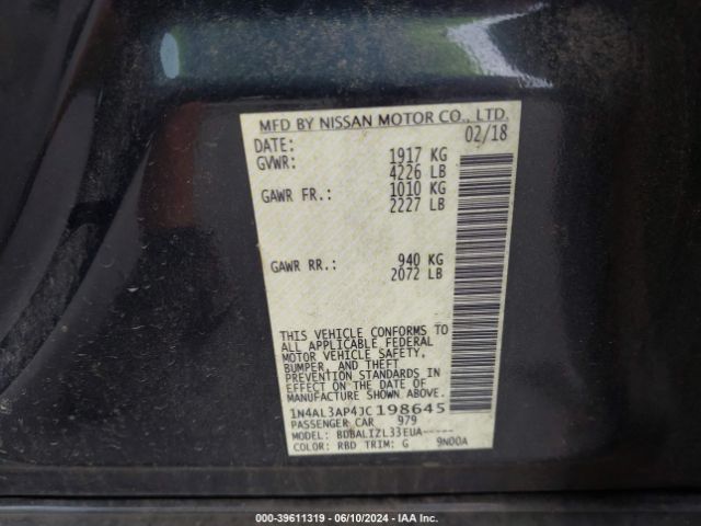 Photo 8 VIN: 1N4AL3AP4JC198645 - NISSAN ALTIMA 