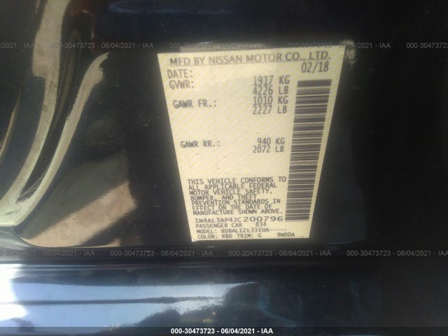 Photo 8 VIN: 1N4AL3AP4JC200796 - NISSAN ALTIMA 