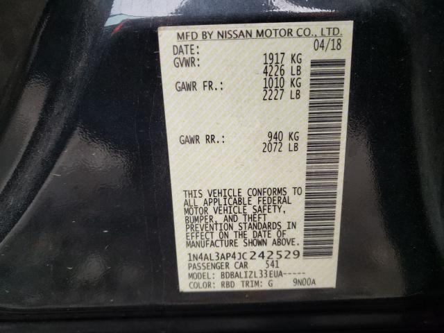 Photo 9 VIN: 1N4AL3AP4JC242529 - NISSAN ALTIMA 2.5 