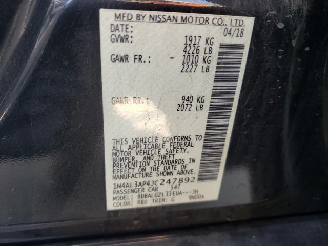 Photo 9 VIN: 1N4AL3AP4JC247892 - NISSAN ALTIMA 2.5 