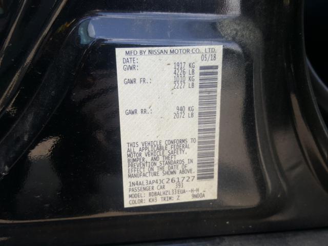 Photo 9 VIN: 1N4AL3AP4JC261727 - NISSAN ALTIMA 2.5 