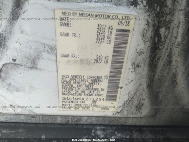 Photo 8 VIN: 1N4AL3AP4JC271254 - NISSAN ALTIMA 