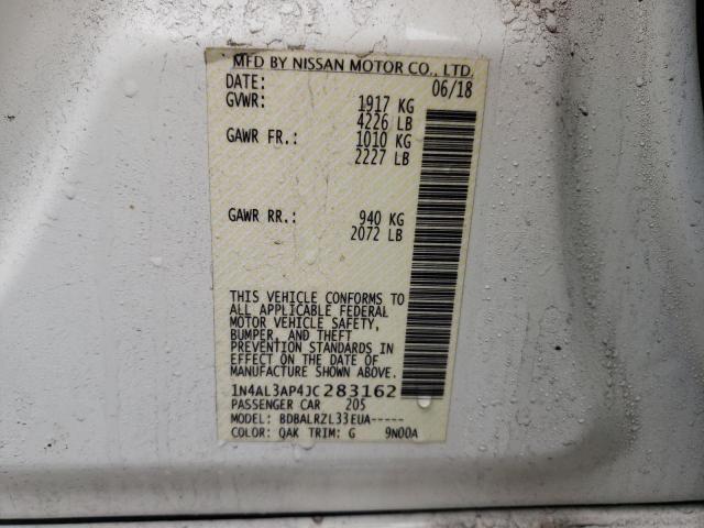 Photo 9 VIN: 1N4AL3AP4JC283162 - NISSAN ALTIMA 2.5 