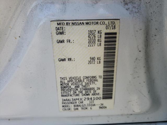 Photo 9 VIN: 1N4AL3AP4JC294100 - NISSAN ALTIMA 2.5 