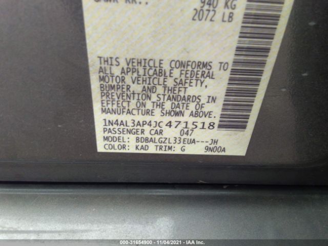 Photo 8 VIN: 1N4AL3AP4JC471518 - NISSAN ALTIMA 