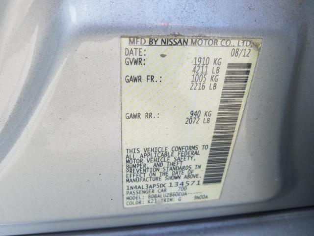 Photo 9 VIN: 1N4AL3AP5DC134571 - NISSAN ALTIMA 2.5 