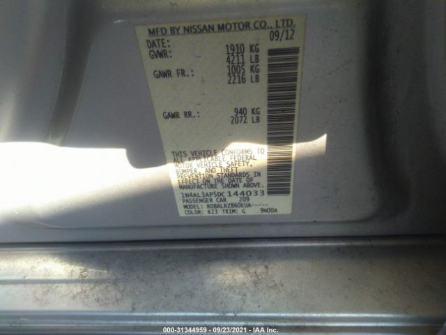 Photo 8 VIN: 1N4AL3AP5DC144033 - NISSAN ALTIMA 