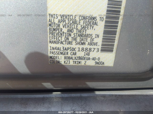 Photo 8 VIN: 1N4AL3AP5DC188873 - NISSAN ALTIMA 