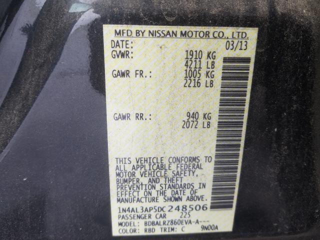 Photo 9 VIN: 1N4AL3AP5DC248506 - NISSAN ALTIMA 