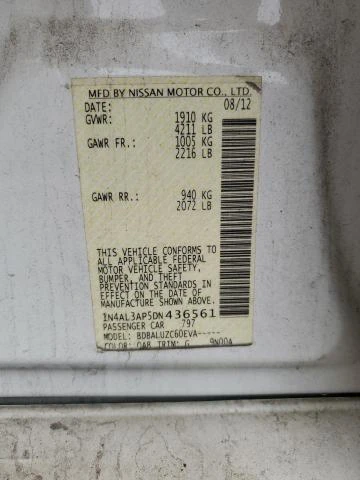 Photo 11 VIN: 1N4AL3AP5DN436561 - NISSAN ALTIMA 2.5 