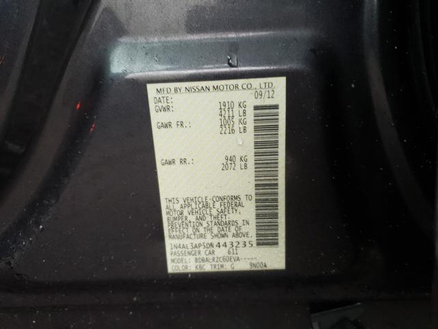 Photo 9 VIN: 1N4AL3AP5DN443235 - NISSAN ALTIMA 2.5 