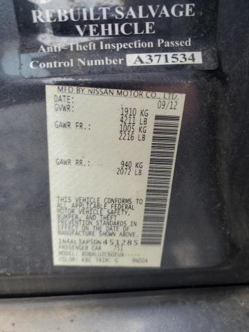 Photo 11 VIN: 1N4AL3AP5DN451285 - NISSAN ALTIMA 