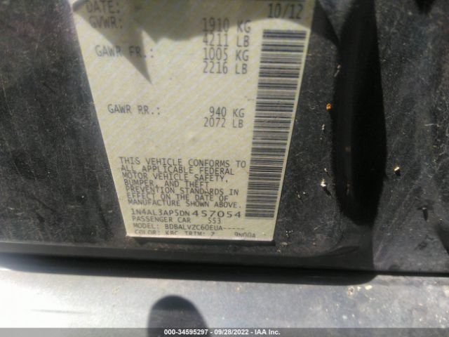 Photo 8 VIN: 1N4AL3AP5DN457054 - NISSAN ALTIMA 