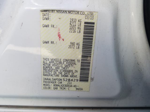 Photo 9 VIN: 1N4AL3AP5DN528429 - NISSAN ALTIMA 2.5 