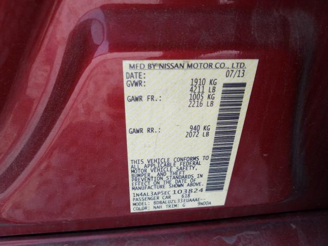 Photo 9 VIN: 1N4AL3AP5EC103824 - NISSAN ALTIMA 2.5 