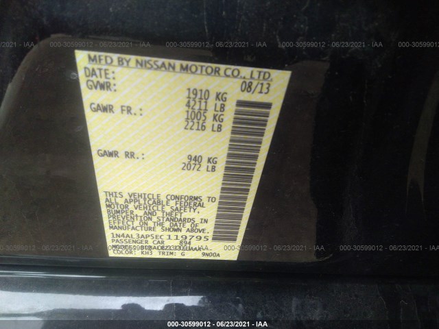 Photo 8 VIN: 1N4AL3AP5EC119795 - NISSAN ALTIMA 