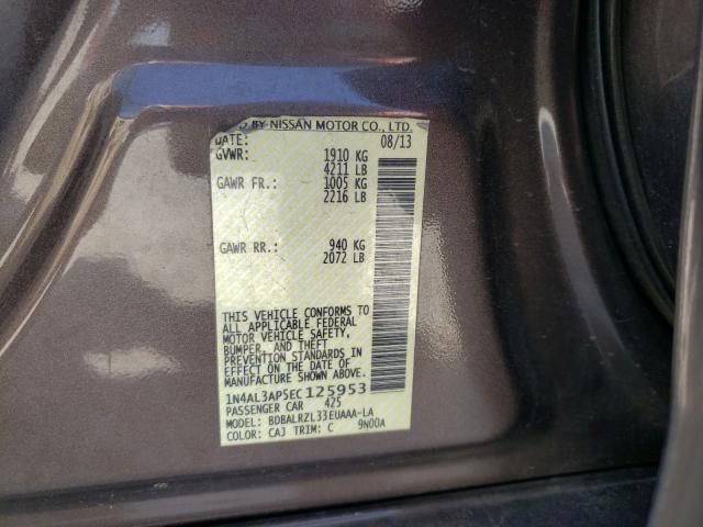 Photo 9 VIN: 1N4AL3AP5EC125953 - NISSAN ALTIMA 2.5 